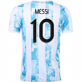Fußballtrikots Argentinien Lionel Messi 10 Heimtrikotsatz 2021